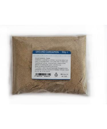 Entirely Ingredients Ground Cardamon 50g - Selected for Premium Quality - Premium Food Grade