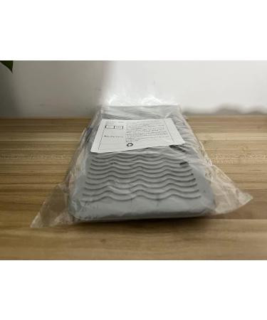 Heat-Resistant Mat Bag & Gloves for Hair Styling | 28.5cm x 14cm | Ideal for Curls & Smoothing Tools - Gray - Buy Online on SooperMarket.com