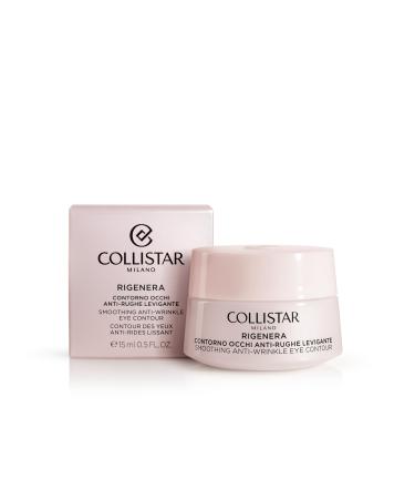 Collistar rigenera eye contour anti-fold smoothing reduces fine lines and wrinkles around the eyes light and moisturizing gel cream silicone and alcohol-free 15 ml without fragrance 15 ml (1 Pack)