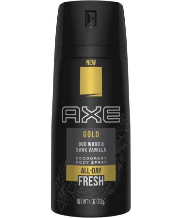 Axe Gold Oud Wood and Dark Vanilla Deodorant Body Spray 4.0 oz - Pack of 2 - Buy Online on SooperMarket.com
