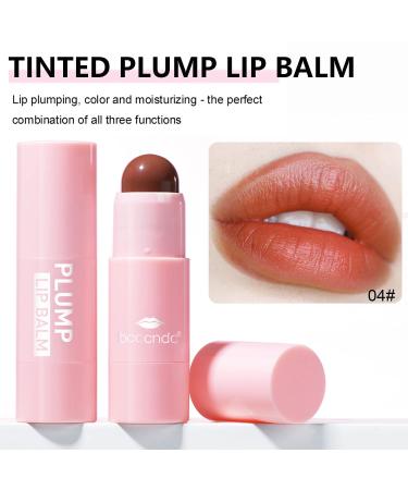 Plumping Lip Balm: Hydrating Tinted Lip Polish for Dry, Cracked Lips - Deep Nourishing Moisturizing Lip Gloss (Brown Vermeil) - Buy Online on SooperMarket.com
