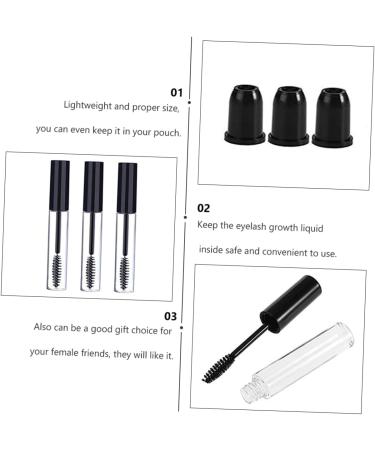 6pcs Eyelash Solution Bottle Mini Containers Mini Mascara Bottle Refillable Bottles Liquid Bottle - Buy Online on SooperMarket.com