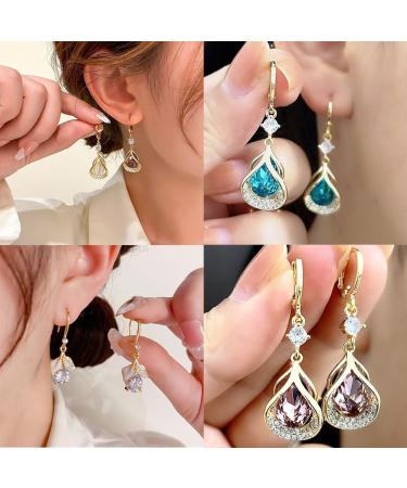 2024 NEW Lymphflow Magnetogen Earrings Lymphatic Magnetotherapy Germanium Earrings Halolux Lymphvity Magnetic Therapy Acupuncture Earrings Lymph Drainage Earrings Jewelry For Women Purple - Buy Online on SooperMarket.com