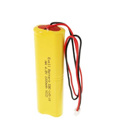 Exell Emergency Lighting Battery for Lithonia D-AA650BX4 - Flat Lithonia 4AA-800-18-8WL Lithonia D-AA650B Lithonia D-AA650Bx4 Long Version Hubbell 859-0120859