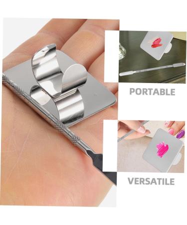 Balacoo 2 Sets Ring Palette Tools - Stainless Steel Makeup Mixing Tray for Foundation & Cosmetic Applications - Buy Online on SooperMarket.com