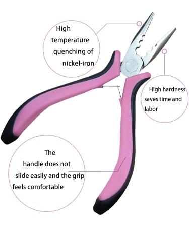 JNAWA Mini Hair Extension Pliers Extension Loops Anti Slip Handles Hair Extension Pliers Professional Hair Extensions Tool for Females Hair - Buy Online on SooperMarket.com