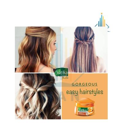 Vatika Naturals Nourish & Protect Hair Cream - Henna Almond & Aloe Vera - 140ml | Nourishing Styling Cream for Healthy Hair - Buy Online on SooperMarket.com