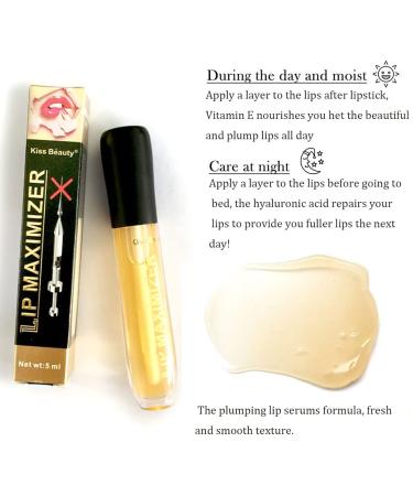 2 PCS Cozzo Lip Plumper with Vitamin E - Plumping Lip Maximizer Serum for Instant Lip Filler and Plump Lip Enhancer Gloss - Buy Online on SooperMarket.com