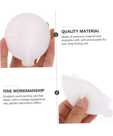 STOBOK 2 Pcs Epoxy Mold Decor Light Bulb Jewelry Holder Molds Elliptical Bulb Pendant Soap Box Household Whitex2pcs 8.5X8cmx2pcs - Buy Online on SooperMarket.com