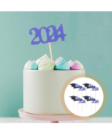Alipis 12Pcs 2024 party supplies decorations top hat venue setting props cake Cake Picks Insert card paper Party Supplies Grad Party Cupcake Topper wood paper cup - Buy Online on SooperMarket.com