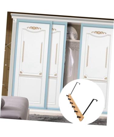 CHILDWEET Towel Hangers Coat Hanger Coat Hook Wall Mount Towel Holder Towel Rack with Shelf Coat Hooks No Punching Door Hook 6 hooks Khaki - Buy Online on SooperMarket.com