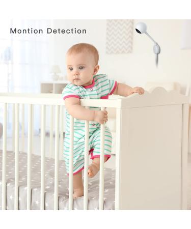 iBaby M2C WiFi Baby Monitor Camera 1080P FHD Audio Night Vision Wall Mount Kit | 2021 Updated HD Video & Audio Quality with Motion Crying Alerts | White M2C with Flexible Tail - Buy Online on SooperMarket.com