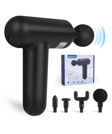 Skcoipsra Massage Gun, Gifts for Men Women Dad Mom, 1.76 Pounds Muscle Massager for Back Neck Pain Relief, 6 Speeds Electric Therapy Gun for Athletes, Father's Day Gifts from Daughter Son Wife Black
