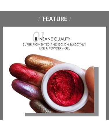 AKARY 12 Colors Glitter Eyeshadow Palette - Highly Pigmented Eye Makeup for Women and Girls - Monochrome Polarized Light Eye Shadow - Mashed Potato Pearlescent Shades - Eye Brightening Flash Powder (03G) - Buy Online on SooperMarket.com