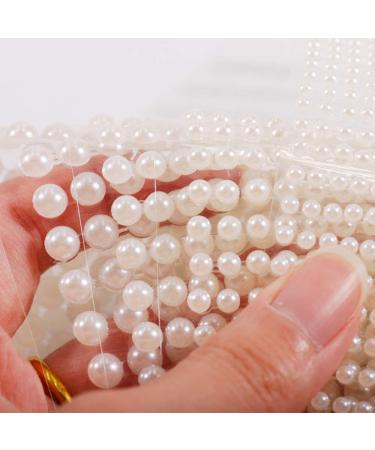 White Pearl 3D Self Adhesive Nail Rhinestones Temporary Tattoo Gems - 4 Sheets - Buy Online on SooperMarket.com
