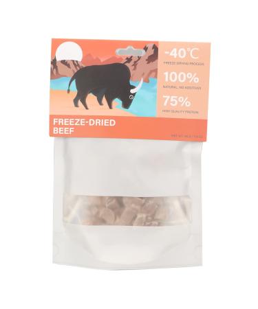 Freeze Dried Snacks for Dogs Freeze Dried Beef Pet Treats Rich in Trace Elements Dog Freeze Dried Food Freeze Dried Meat Food Pet Munchies for Dogs Cats 40g