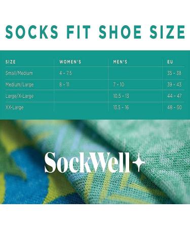 Sockwell Men's Bart Moderate Compression Socks - Black | Large-X-Large - Buy Online on SooperMarket.com