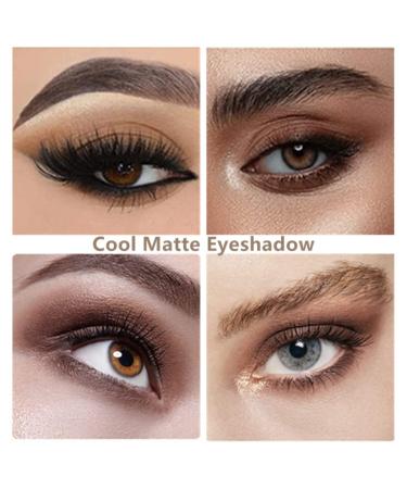 Go Ho 10 Colors Matte Eyeshadow Palette - Highly Pigmented Nude Shades, Waterproof Cool-tone Makeup - Sweet Mint 04 - Buy Online on SooperMarket.com
