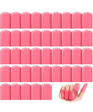 50 Pcs UV Protection Tanning Finger Tips - Pink Nail Polish & Gel Remover Caps for Tanning Beds - Buy Online on SooperMarket.com