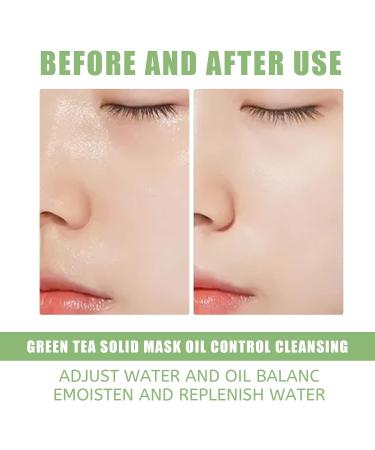 2 Pack Turmeric & Green Tea Clay Stick Face Masks - Organic Vitamin C, Blackhead Cleansing, Deep Pore Cleansing, Skin Brightening, Moisturizing - Buy Online on SooperMarket.com