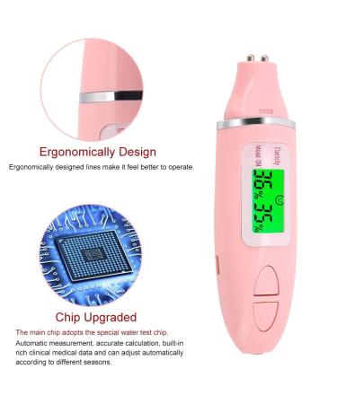 Skin Moisture Tester Skin Moisture Analyzer with LCD Screen to Evaluate Skin Moisture Use to Detect the Fluorescent - Buy Online on SooperMarket.com