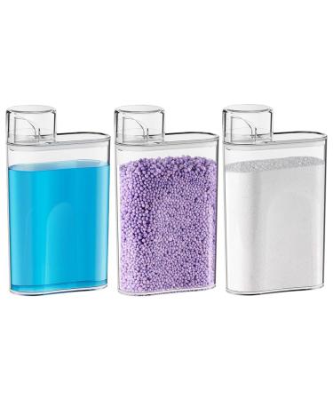 Knadgbft 3Piece Laundry Detergent Dispenser Laundry Detergent Organizer for Laundry Room Organization