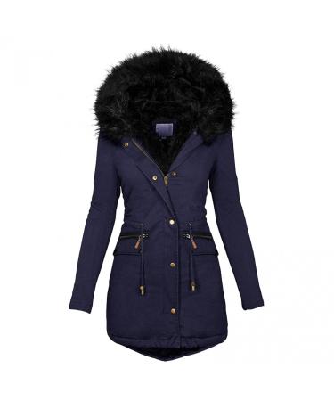 Ronony winter jacket ladies thick warm winter coat autumn coat coat zipper winter parka with hooded windbreaker pockets functional jacket fashion hoodie hoodie