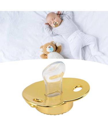 Heart-Shaped Baby Pacifier Nipple with Rhinestones - Safe & Flexible Gold Design for International Shipping - Buy Online on SooperMarket.com