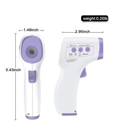 Digital No Touch Thermometer for Adults & Kids - Infrared Fever Alarm with Instant Accuracy - Purple - Buy Online on SooperMarket.com