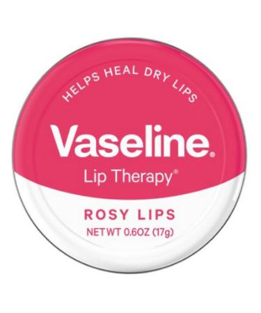 Vaseline Lip Therapy Lip Balm Tin Rosy Lips 0.6 oz