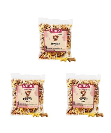 Dibo Puppy-Mix 500g bag baked goods as a healthy natural diet for dogs dog food barf B.A.R.F treat dog biscuit (pack with 3) Puppy mix 500 g (3 pack)