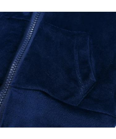 Kids Tales Girls Velour Hoodie Zipper Sweatsuit | Boys Velvet Tracksuit 2 Pcs Set | 4-5T Color 04 - Buy Online on SooperMarket.com
