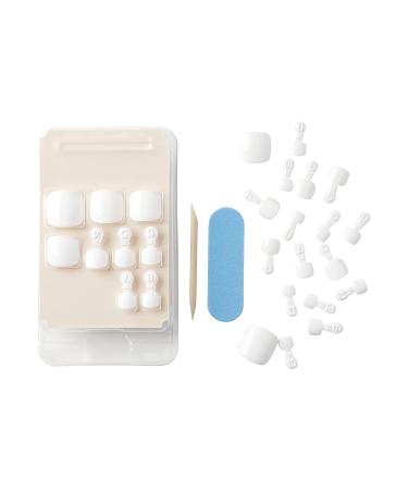 KISS Gel Fantasy Pedicure Set - Classic Style with Pink Gel Glue and White Toenails - Buy Online on SooperMarket.com