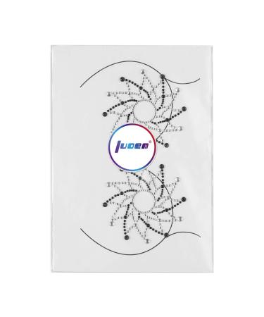 LUOEM Acrylic Nipple Covers Rhombus Shape Breast Face Jewels Gem Stones Bindi Stickers (White Black) - Buy Online on SooperMarket.com