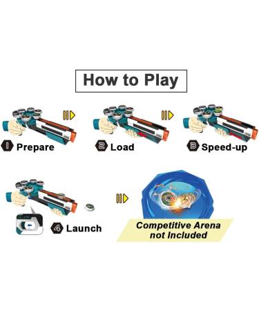 Obest Martial Cord Set - Battling Tops with Burst Launcher | Turbo Magic Hexa Core Rotating Detonation Gift for Kids - Buy Online on SooperMarket.com