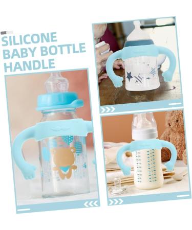 Vaguelly 2pcs Bottle Handle Milk Bottle Grips Silicone Bottle Grip Bottle Grip Milk Bottle Accessories Bottle Grip Bottle Grip Child Feeding Bottle Silica Gel Feeder 14.00X5.00X5.00CM Sky-blue - Buy Online on SooperMarket.com