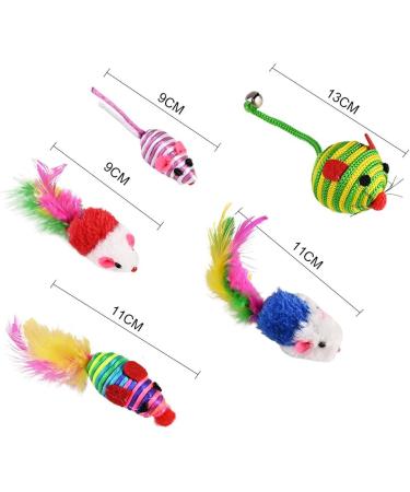 GOLDGE Cat Toys Kitten Toys for Indoor 16 Pcs Cat Interactive Toys Includes Cats Catnip Balls Mice Feathers Wand Toys Set Gift for Cat and Kitty - Buy Online on SooperMarket.com