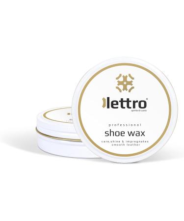 Lettro Shoe Wax 100ml - Professional Quality Polish for Smooth Leather - Black 118 - Buy Online on SooperMarket.com