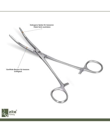 Zite Fishing Hook Remover Pliers - 18cm Curved Tool for Easy Fish Hook Removal - International Shipping Available - Buy Online on SooperMarket.com