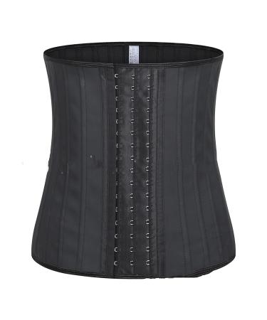 Shaping clothes for women abdominal tightening straps Adjustable Belly Wrap Waist Trainer for Women(Color:Black Size:XXL)