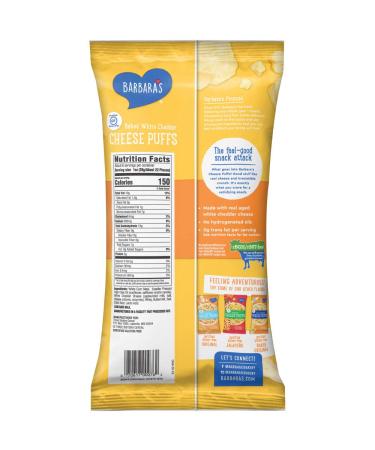 Barbara's Baked White Cheddar Cheese Puffs - Gluten Free, 5.5 oz (Pack of 12) - Buy Online on SooperMarket.com