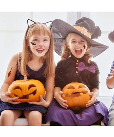 400 Halloween Temporary Tattoos for Kids - Non-Toxic Stickers for Makeup, Party Cosplay, Face Decals - Halloween Favors for Boys and Girls - Cartoon Designs - Buy Online on SooperMarket.com