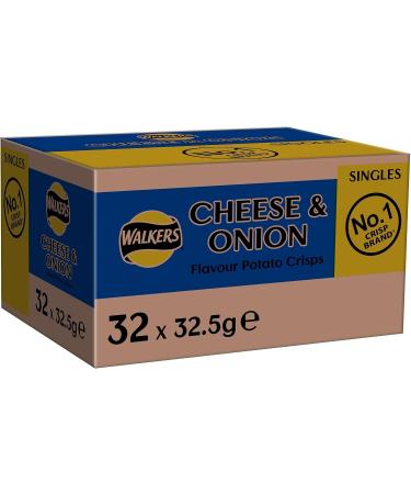Walkers Cheese & Onion Crisps 32x32.5g (wholesale Box) Cheese 32.5 g (Pack of 32) - Buy Online on SooperMarket.com