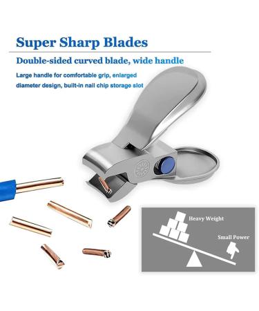 Nail s- Nail Grooming Tool Wide Jaw Nail Cutter | Extra Large Opening Nail s Sturdy Thick Fingernail Toenail s Cutte Stainless Steel Nail s Cutter for Men Women 2 Piece Set - Buy Online on SooperMarket.com