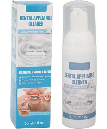 2 Pack Odor Removal Fake Tooth Stain Serum - 60ml Aligner & Braces Cleaner with Lasting Fragrance for Fresh Breath - Buy Online on SooperMarket.com