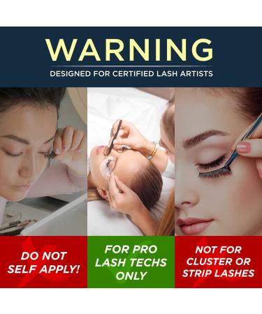 Crystal Clear Professional Eyelash Extension Glue | Strong Fast Drying Adhesive | Long-Lasting Semi-Permanent Lash Extensions | 7 Weeks Retention - Buy Online on SooperMarket.com
