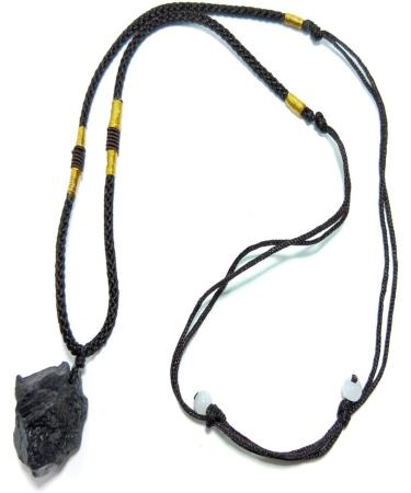 Buy Oralgo Irregular Stone Trailer Necklace - Unique Black Tourmaline Choker & Long Sweater Chain for International Shipping - Buy Online on SooperMarket.com