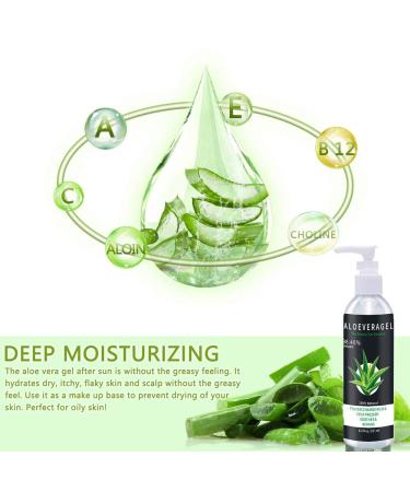 Aloe Vera Gel for Face Scalp & Hair - Soothing After Sun Moisturizer | International Shipping Available - Buy Online on SooperMarket.com