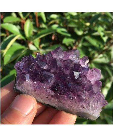 Stone Crafts Natural Dream Amethyst Quartz Crystal Cluster Specimen 50-60g Reiki Crystals - Buy Online on SooperMarket.com