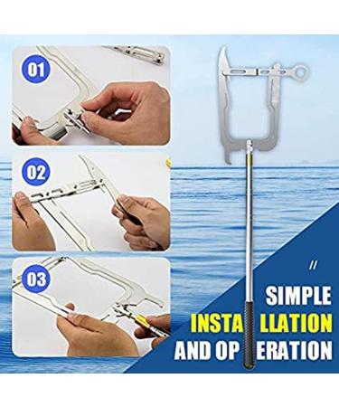 EMVANV Boat Hook - Telescopic Multifunctional Tool for Easy Docking and Moor Boat Pulling - Buy Online on SooperMarket.com